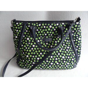 Vera Bradley Lucky Dots Trapeze Tote Purse Bag